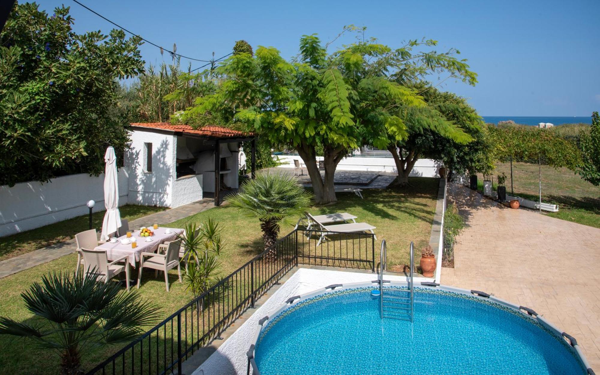 Villa Eleni 100M From The Sea Rapaniana Ngoại thất bức ảnh